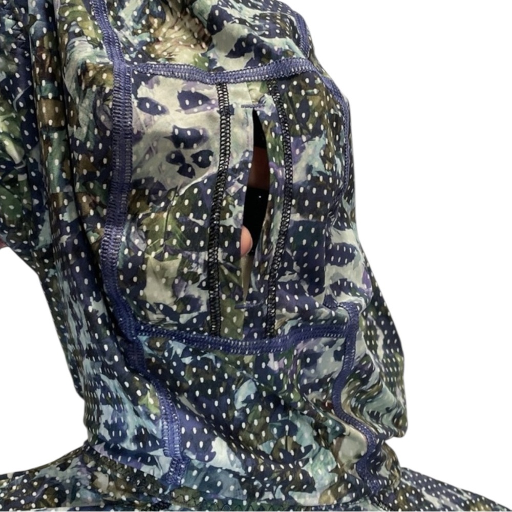 LULULEMON Runbeam Hoodie Floral Sport in Multicolors Size 2 or 4 — Older Style - Picture 8 of 13
